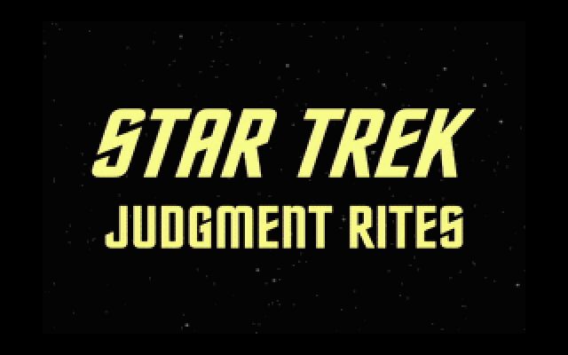Star Trek: Judgment Rites - DOS