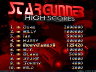 Stargunner DOS screenshot