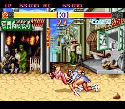 Street Fighter II: Champion Edition PC Engine screenshot