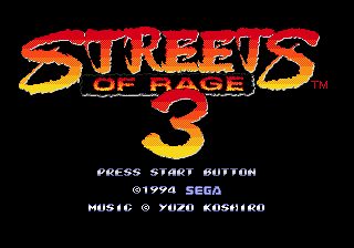 Streets of Rage 3 - Genesis