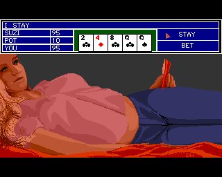 Strip Poker: A Sizzling Game of Chance Amiga screenshot