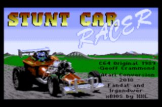 Stunt Car Racer Atari 8-bit Atari 8-bit screenshot