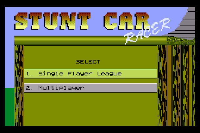 Stunt Car Racer Atari 8-bit - Atari 8-bit version