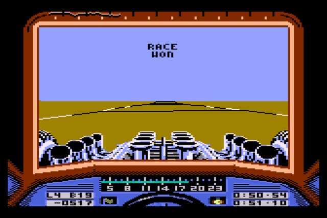 Stunt Car Racer Atari 8-bit - Atari 8-bit version