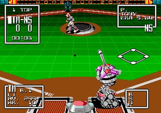Super Baseball 2020 Genesis screenshot