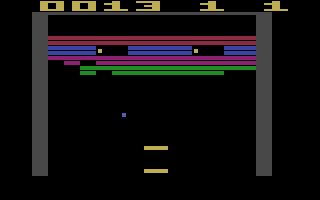 Super Breakout Atari 2600 screenshot