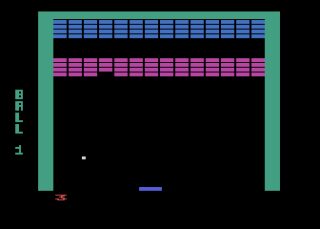 Super Breakout Atari 8-bit screenshot
