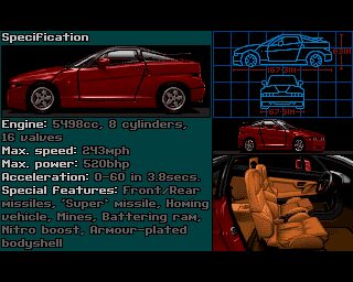 Super Cars II Amiga screenshot