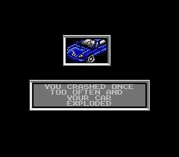 Super Cars NES screenshot