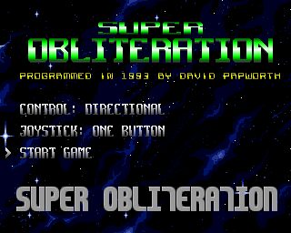 Super Obliteration Amiga screenshot