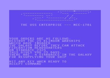 Super Star Trek - Commodore 64