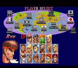 Super Street Fighter II SNES screenshot