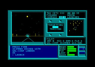 Tau Ceti: The Lost Star Colony Amstrad CPC screenshot