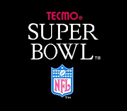Tecmo Super Bowl NES screenshot