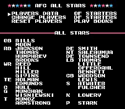 Tecmo Super Bowl NES screenshot