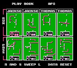 Tecmo Super Bowl NES screenshot