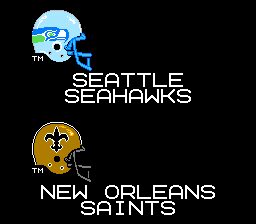 Tecmo Super Bowl NES screenshot