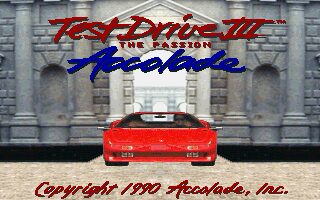 Test Drive III: The Passion DOS screenshot