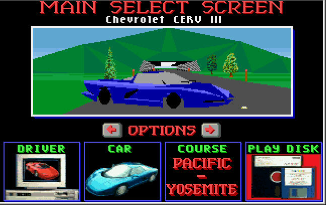 Test Drive III: The Passion - DOS version