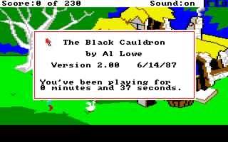 The Black Cauldron Amiga screenshot