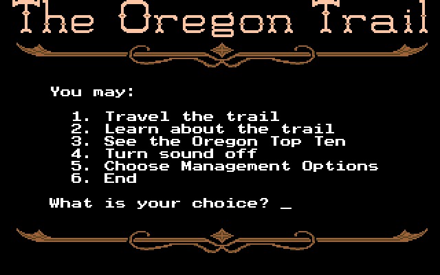 The Oregon Trail - DOS