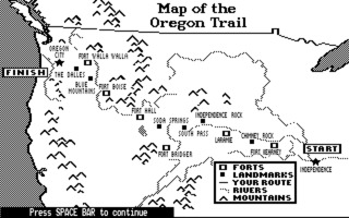 The Oregon Trail DOS screenshot