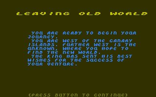 Seven Cities of Gold Amiga screenshot