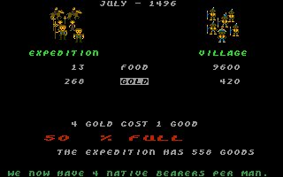 Seven Cities of Gold Amiga screenshot