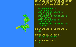 Seven Cities of Gold Amiga screenshot