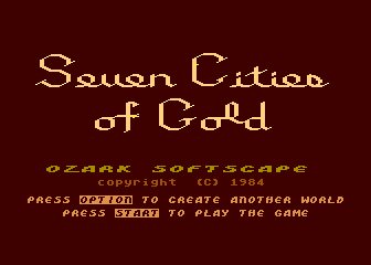Seven Cities of Gold - Atari 8-bit