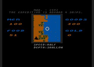 Seven Cities of Gold Atari 8-bit screenshot