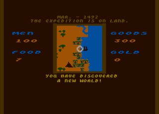 Seven Cities of Gold Atari 8-bit screenshot