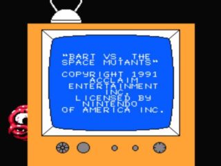 Bart vs the Space Mutants NES screenshot
