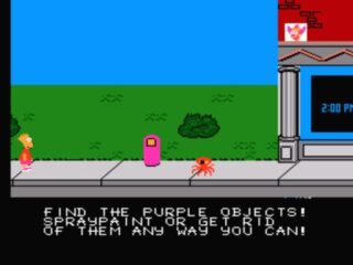 Bart vs the Space Mutants NES screenshot