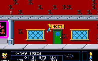 Bart vs the Space Mutants Amiga screenshot