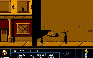 Bart vs the Space Mutants Amiga screenshot