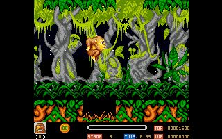 Toki Amiga screenshot