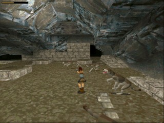 Tomb Raider (nGlide version) DOS screenshot