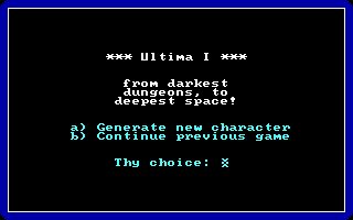 Ultima DOS screenshot