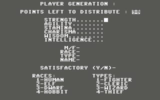 Ultima II: The Revenge of the Enchantress Commodore 64 screenshot