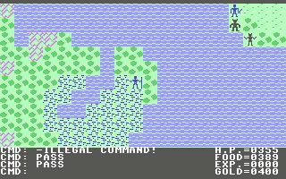 Ultima II: The Revenge of the Enchantress Commodore 64 screenshot