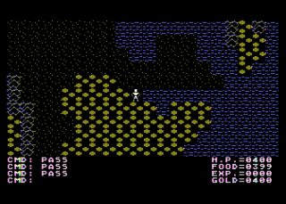 Ultima II: The Revenge of the Enchantress Atari 8-bit screenshot