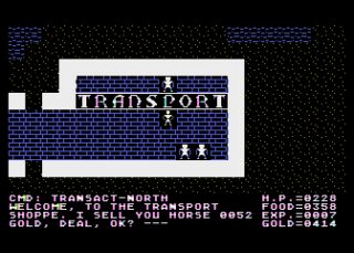 Ultima II: The Revenge of the Enchantress Atari 8-bit screenshot