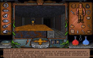 Ultima Underworld: The Stygian Abyss DOS screenshot