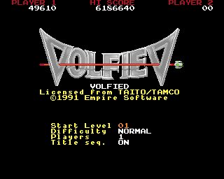 Volfied Amiga screenshot