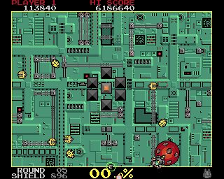 Volfied Amiga screenshot
