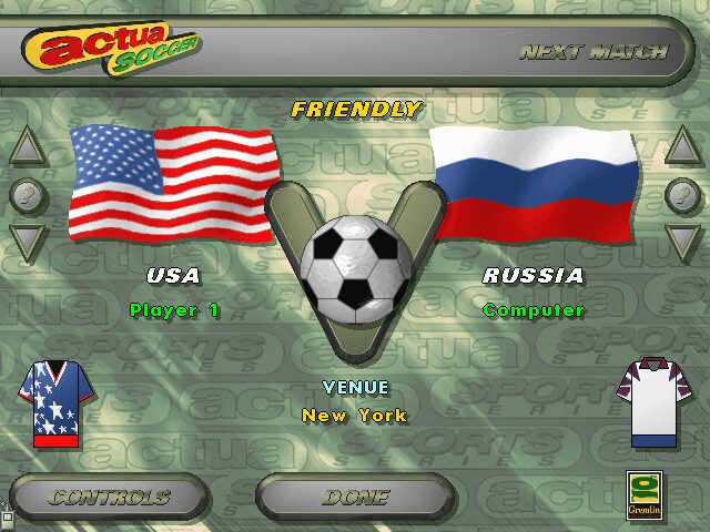 Actua Soccer - DOS