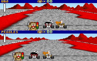 Wacky Wheels DOS screenshot