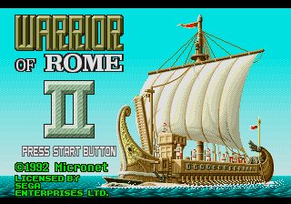 Warrior of Rome II - Genesis