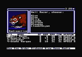 Wasteland Commodore 64 screenshot